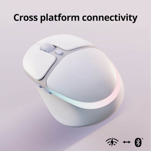 Souris sans fil 2,4 GHz pour droitiers, mini, USB, LED RGB, 6 boutons programmables, design ergonomique, pour jeux - Product Image 3