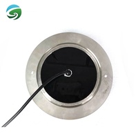Projecteurs LED RGB étanches IP68 pour piscine, 8 mm, plats, fins, à montage mural, 12 V CA, en acier inoxydable, à intensité variable, télécommande, usage résidentiel