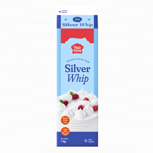 Crème Non Laitière en Gros Très Demandée pour Pâtisserie, Crème de Garniture Non Laitière HALAL Silverwhip 1KG, Service OEM/ODM Disponible - Product Image 1