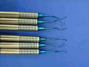 Instrumentos de Limpieza Dental, Instrumentos Dentales Profesionales, Juego de Curetas Gracey de 7 Piezas, Agarre Ergonómico Manual, Certificado CE - Product Image 3