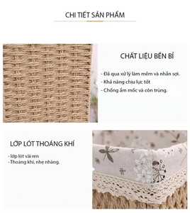 Top-Selling Handmade Woven <b>Storage</b> <b>Baskets</b> for Home Decor with Removable Liners - Product Image 2