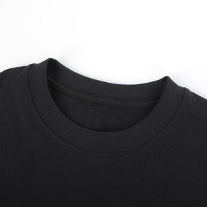 Camiseta de algodón para hombre al por mayor, 150g, oversize, con estampado puff, logo personalizado, patrón liso, ajuste holgado, sin MOQ, tejido liso, casual - Product Image 4