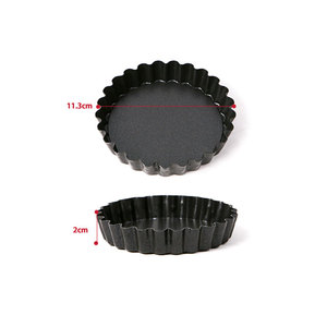 Mini Molde para Tartas con Fondo Extraíble de 11.3 cm, Antiadherente de PTFE, Apto para Alimentos, Libre de PFOA, Molde para Quiche de Tamaño Individual, Fabricado en Corea, Utensilios de Cocina para Hornear - Product Image 6