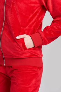 Conjunto Deportivo de Terciopelo con Capucha, Top Corto Estampado y Pantalones Jogger para Mujer, 2 en 1, Ropa Casual de Verano para la Calle - Product Image 4
