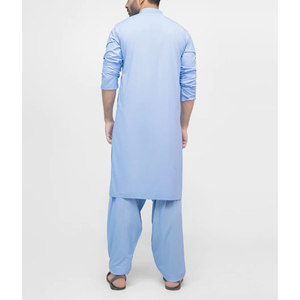 Shalwar Kameez de algodón liso premium para hombre, ropa étnica tradicional elegante para hombre, Shalwar Kameez de corte relajado y elegante. - Product Image 2