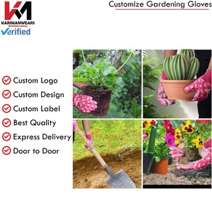Guantes de Jardinería con Logotipo Personalizado, Tela Impermeable, Envío Rápido, OEM, Guantes de Jardinería Resistentes, Palma Antideslizante, Precio al por Mayor - Product Image 3