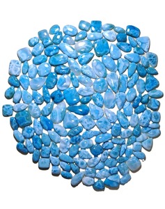 Piedra Preciosa Natural de Larimar, Anillo Impresionante, Piedra para Hacer Colgantes, Forma Mixta, Precio de Fábrica de Jaipur, Gemas en Venta - Product Image 1