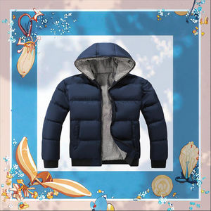 Blouson d'hiver matelassé de haute qualité pour homme, imperméable, respirant, coupe-vent, à capuche, en toile, avec fermeture éclair frontale, chaud, pour l'extérieur - Product Image 3