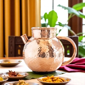 Top Best Selling Copper Tea <b>Mug</b> with Lid <b>Vintage</b> Rose Gold Straight Tumbler Cup for Hot Beverages Copper Jug For Home & Kitchen - Product Image 3