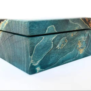 Standard Design Love Resin Jewelry Box with Artistic <b>Hand</b>-painted Knob for Earring Bracelet Necklace Storage - Product Image 4