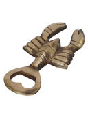 Ouvre-bouteille décoratif en laiton fait main en forme de homard, objet de collection nautique, cadeau pour les passionnés de bar et les collectionneurs - Product Image 2