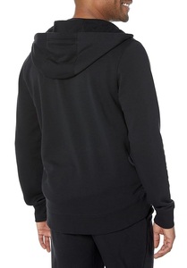 Nouvelle collection, service OEM, sweat à capuche zippé confortable pour homme, 100% coton, manches longues, col en tissu, couleur unie, fabrication au Bangladesh - Product Image 2