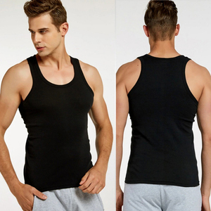 MILIENZ SPORTS APPAREL Camiseta sin mangas para hombre con bloques de color, cuello alto, transpirable, de punto, 100% algodón, formal, estampado de leopardo, azul, ODM - Product Image 5