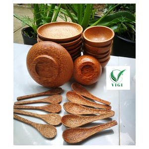 Tazón de Madera de Coco Natural Premium Más Vendido para Uso en el Hogar y Cafeterías - Product Image 1