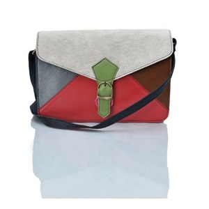 LW Handmade Leather Bag Recycled Leather <b>Purse</b> for Women Western Colorful Leather <b>Small</b> Crossbody Saddle Bag Shoulder Strap Bags - Product Image 1