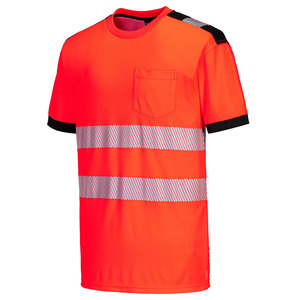 T-shirts réfléchissants haute visibilité pour l'extérieur, vêtements de travail réfléchissants, sécurité, visibilité, activités de travail, construction - Product Image 1