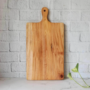 Planche à découper rectangulaire en bois avec poignée, compatible lave-vaisselle, 100% écologique, taille personnalisable, ustensiles de cuisine - Product Image 6