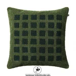 Housse de coussin tuftée bohème de designer par Indian Textiles H/L, coussin décoratif tissé à la main, coussin bohème de luxe, best-seller - Product Image 1