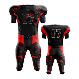 Uniforme de Fútbol Americano Protector de Alta Calidad, Transpirable, de Poliéster, Jersey y Pantalones para Equipo, Fabricante, Suministro al por Mayor - Product Image 2