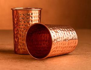 Gobelets en cuivre compacts, faciles à saisir, en métal, pour l'eau, les jus, les cocktails, durables, réutilisables, pour la cuisine, la salle à manger, les boissons. - Product Image 3