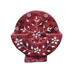 Natural Soapstone Colored Coaster <b>Sets</b> Red Color Soapstone Carving Work <b>Tea</b> Coaster <b>Set</b> for Home Decor - Product Image 6