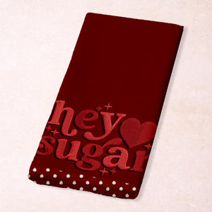 Paño de cocina 100% algodón con diseño bordado, de secado rápido, extra grande, suave y estampado, de fabricante indio. - Product Image 1