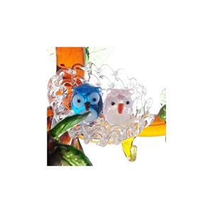 Handmade Lampworking Murano <b>Glass</b> Tree with Fruits-Multi-color Home <b>Decoration</b> Figurine - Product Image 3