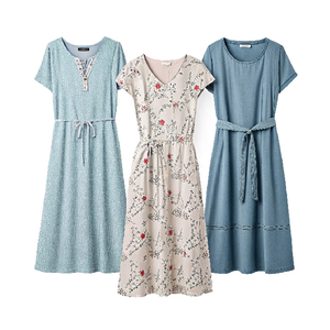 Robe décontractée d'été pour femmes, tendances de la mode moderne, confortable, légère, mi-longue, style polyvalent pour tous les jours - Product Image 1