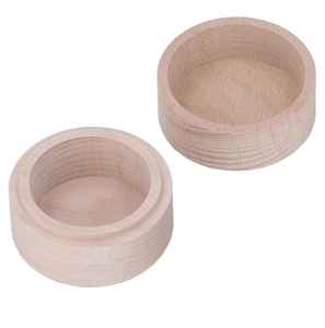 Posavasos de Madera de Caucho BETENSH, Circulares, Simples y Creativos, Grabados con Láser, Ecológicos, Antideslizantes, Aislantes del Calor, en Caja - Product Image 5