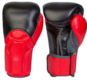 Gants de kick-boxing antidérapants en soie rouge et argentée, à doigts entiers, avec fermeture auto-agrippante, personnalisables, équipement d'arts martiaux pour adultes - Product Image 5