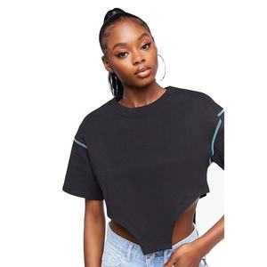 Diseña Tu Propia Camiseta Corta de Moda Urbana para Mujer, Top Corto de Alta Calidad 100% Algodón, Superventas - Product Image 2