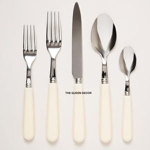 Set With Mirrored Steel <b>Flatware</b> Sets Standard Design Spoon Fork Set Superior Quality Medium Size Forks Cutlery - Product Image 2