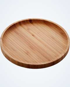 Stylish mango wood round <b>tray</b> for serving tea coffee <b>snacks</b> breakfast perfect for kitchen dining and restaurant use - Product Image 6