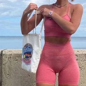 Nouvel ensemble de yoga respirant sur mesure pour femmes, best-seller, couleur unie, fabriqué dans les meilleurs matériaux, ensembles de yoga OEM - Product Image 5