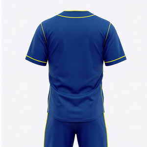 Uniformes de Béisbol Personalizados para Adultos, Transpirables, de Tela de Poliéster que Absorbe la Humedad, Cosidos, Precio de Fábrica, Protección UV Frontal - Product Image 2