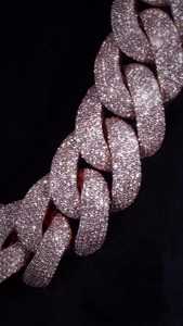 Massive 26mm Cuban Link <b>Chain</b> <b>Iced</b> <b>Out</b> 100CT Lab Diamond Pave Custom Clasp 925 Silver 10K 14K Gold Heavy Hip Hop Choker Jewelry - Product Image 6
