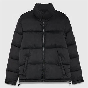 Blouson matelassé oversize premium pour homme avec fermeture éclair, chaud pour l'hiver, personnalisable, imperméable, haute qualité, broderie frontale, coupe-vent - Product Image 2