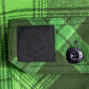 Chemise en flanelle à carreaux pour homme, personnalisée, en coton, avec impression OEM, manches longues, style western, épaisse, multi-panneaux - Product Image 5
