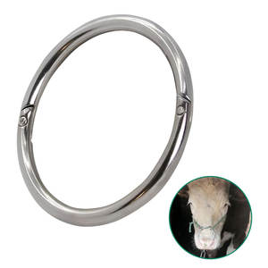 Anillo Nasal para Ganado, Acero Inoxidable, 4 Pulgadas, Anillo Nasal Grande para Toro, Accesorio para Ganado, Veterinaria, Manejo de Animales de Granja - Product Image 3