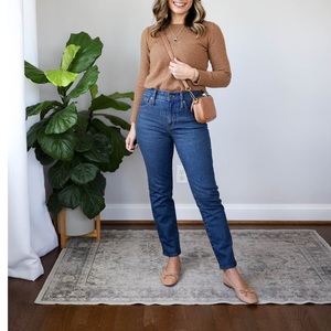 Women's Casual Simple High Waist Embroidered Skinny Jeans Breathable <b>Stretch</b> <b>Denim</b> Ankle-Length Pencil Pants for Summer Exported - Product Image 1