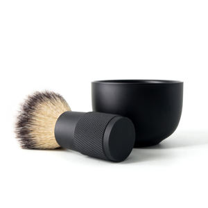 Maclura Nouvelle Brosse à Raser pour Homme, Poils Synthétiques Super Doux Silvertip, Manche en Métal Inoxydable, Modèle Macs Pak, Cadeau Idéal - Product Image 2