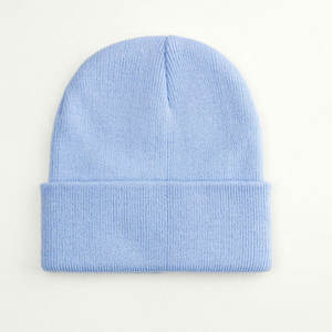 Custom <b>Beanie</b> Hat Winter <b>Knit</b> <b>Beanie</b> with Logo Embroidery Unisex Streetwear Fashion Wholesale Supplier - Product Image 1