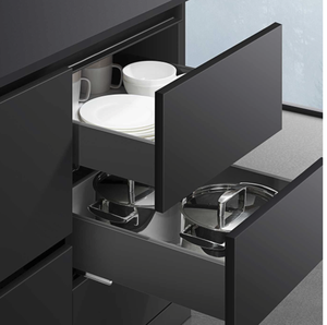Muebles de Cocina Modernos sin Marco, Panel de Melamina MDF, Puertas Colgantes, Juego Completo, Color Personalizado, Tamaño Personalizado, Fácil Instalación y Limpieza - Product Image 6