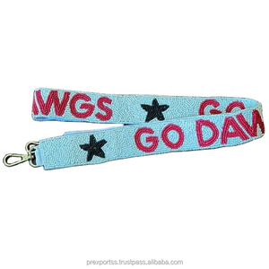 Custom Handmade Beaded <b>Bag</b> <b>Strap</b> Embroidered Shoulder <b>Strap</b> <b>Replacement</b> Purse Handle Wholesale - Product Image 4