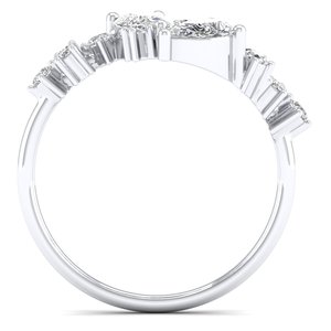 REYES Original Design 925 Sterling Silver <b>Moissanite</b> <b>Rings</b> High Quality 14K 18K White Gold Plated Fine Jewelry For Women - Product Image 4