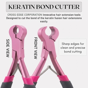 Herramienta para Remover Extensiones de Cabello, Cortador de Queratina, Alicates de Acero Inoxidable con Doble Resorte y Agarre Suave para Estilistas de Salón - Product Image 5