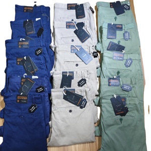 Pantalones ajustados informales para hombre, pantalones de poliéster 100% ligeros de alta elasticidad, pantalones de traje Formal de negocios con parte delantera plana de cintura media - Product Image 6