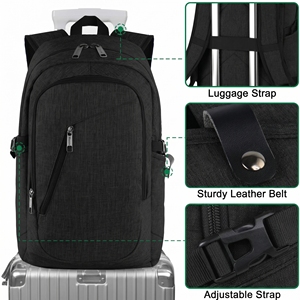 Mochilas Escolares Modernas para Adolescentes, Personalizadas con Rayas de Colores, Cierre de Cremallera, Poliéster, Gran Capacidad, Duraderas, Impermeables, para Viajes Diarios al Aire Libre - Product Image 2