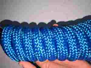 Laisse pour animaux de compagnie en corde tressée robuste bleue avec mousqueton pivotant en métal pour l'entraînement en extérieur – Vente en gros directe usine - Product Image 6