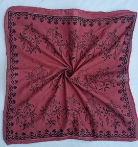 Wholesale Hand Block Print Bandana <b>Head</b> Scarf Floral Hair and neck <b>Wrap</b> Printed Using Traditional Wooden Blocks And natural Dye - Product Image 1